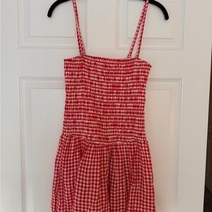 Red Gingham Hollister Romper